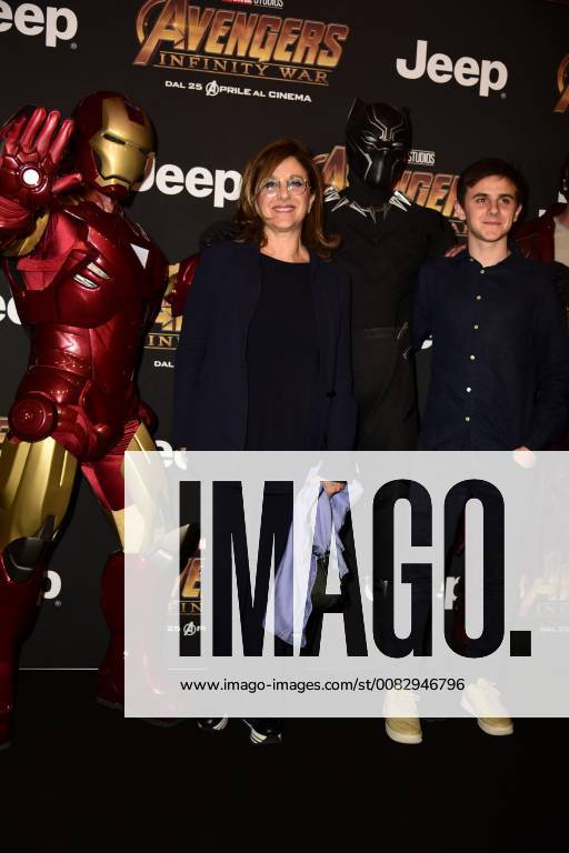 Milano, Prima del film Avengers Infinity Wars Nella foto: Carla Signoris