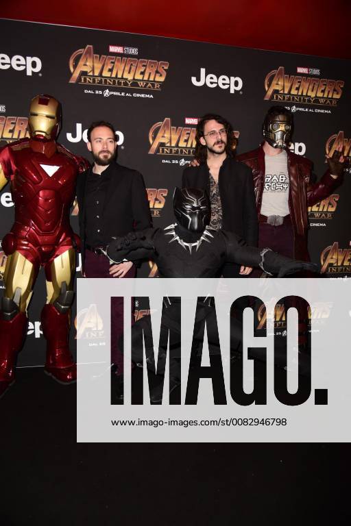 Milano, Prima del film Avengers Infinity Wars Nella foto: The Jakal