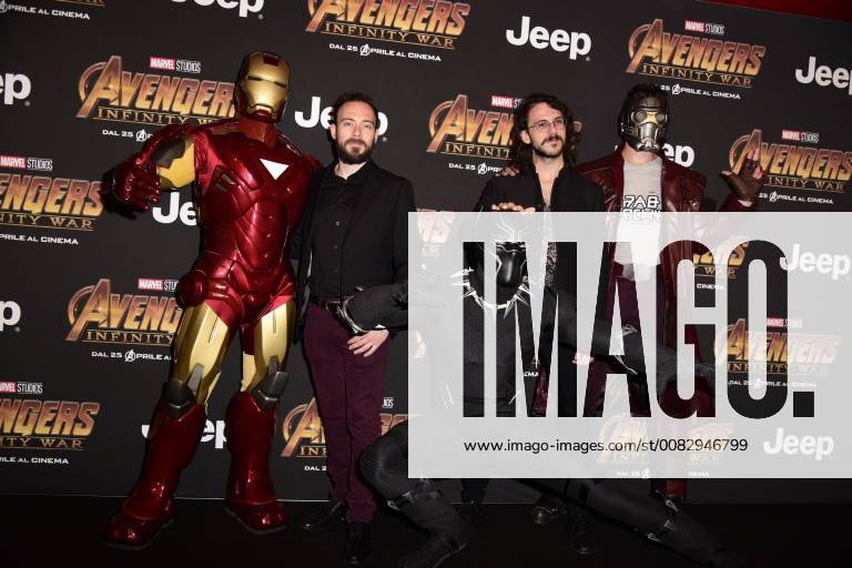 Milano, Prima del film Avengers Infinity Wars Nella foto: The Jakal