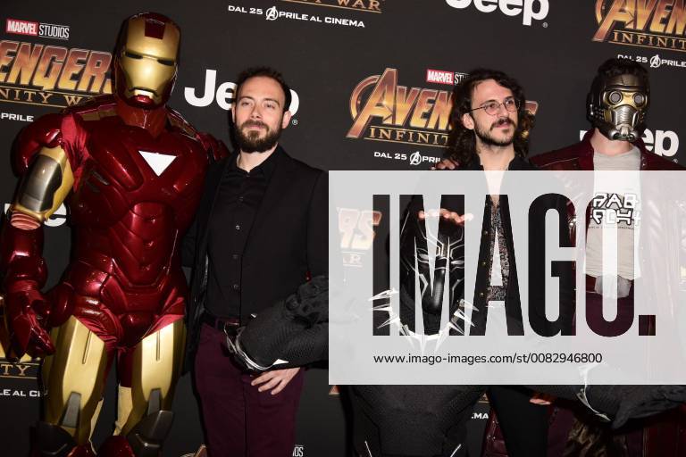 Milano, Prima del film Avengers Infinity Wars Nella foto: The Jakal