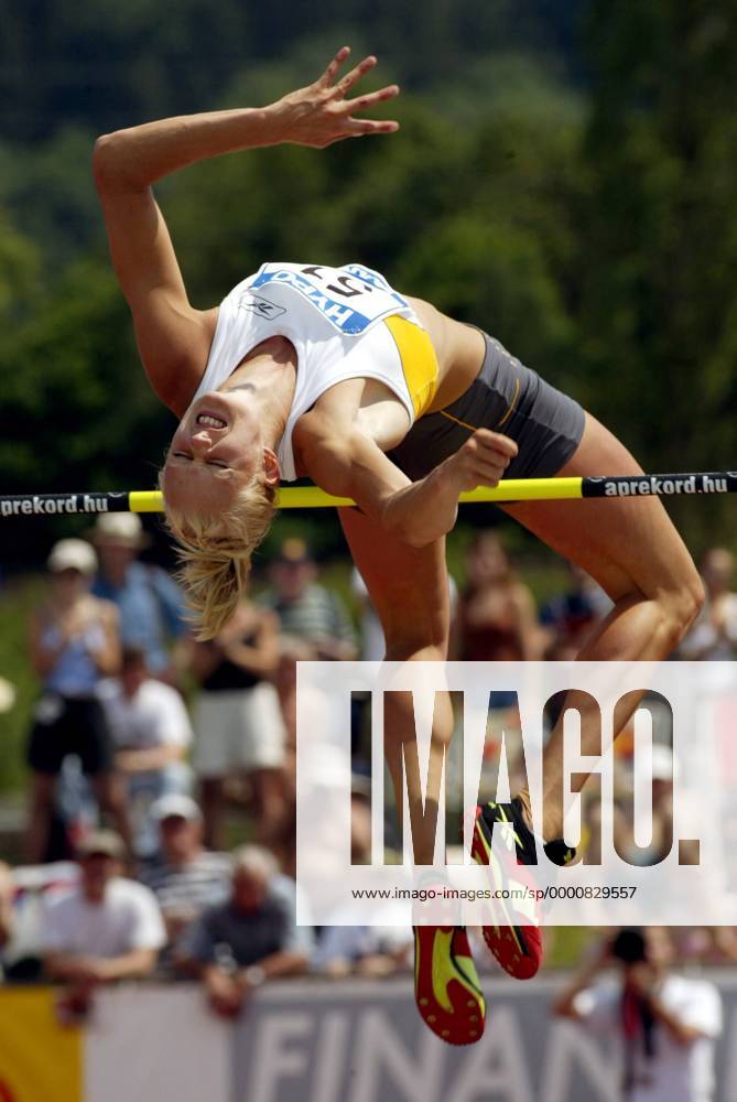 Carolina Klüft (Schweden) - Hochsprung Leichtathletik Damen Internationales Mehrkampfmeeting 2003, Mehrkampf-Meeting, Siebenkampf Einzelbild Götzis Dynamik,