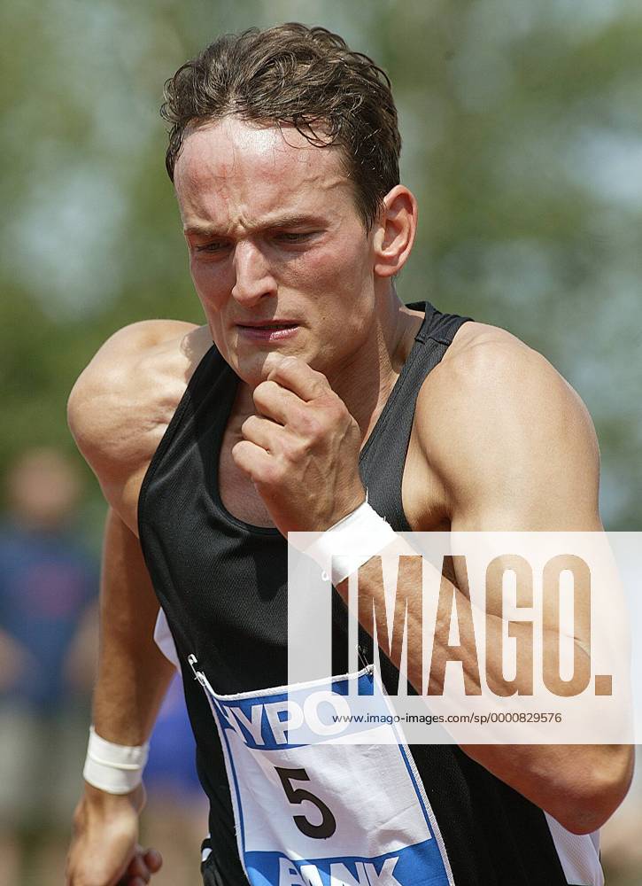 Mike Maczey (Deutschland) Leichtathletik Herren Internationales Mehrkampfmeeting 2003, Mehrkampf-Meeting, Zehnkampf Einzelbild Götzis Anstrengung, Dynamik,
