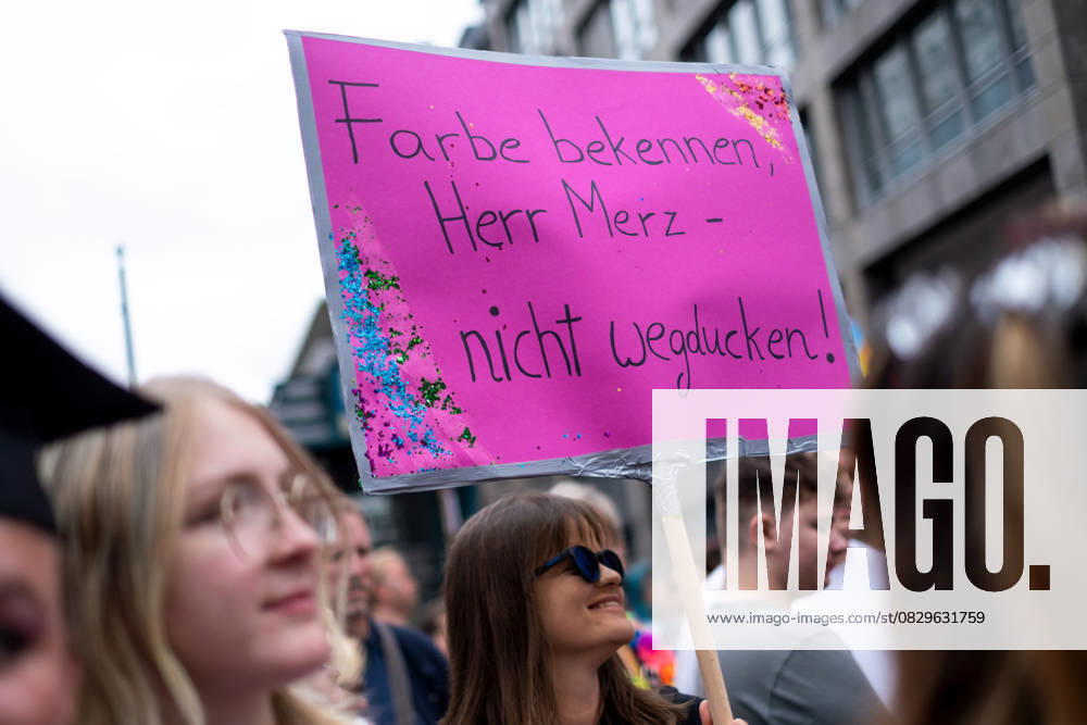 47 Christopher Street Day Parade under the motto Never be silent again in Berlin The demonstration demands equal rights for lesbians, gays, bisexuals, transgender, intersex and queer people 47th Christopher Street Day Parade under the motto Never be silent again in Berlin The demonstration demands equal rights
