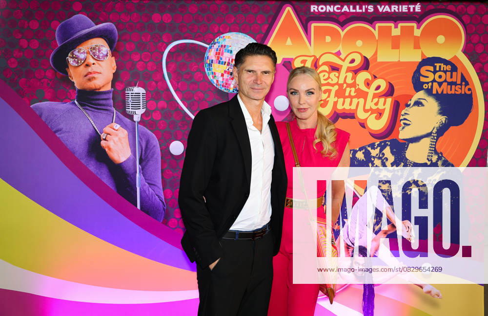 Roncalli s Apollo Variete Fresh n Funk premiere performance Ex national player and soccer coach Thomas Brdaric and his wife Antje Brdaric were thrilled by the show Düsseldorf Apollo NRW Germany
