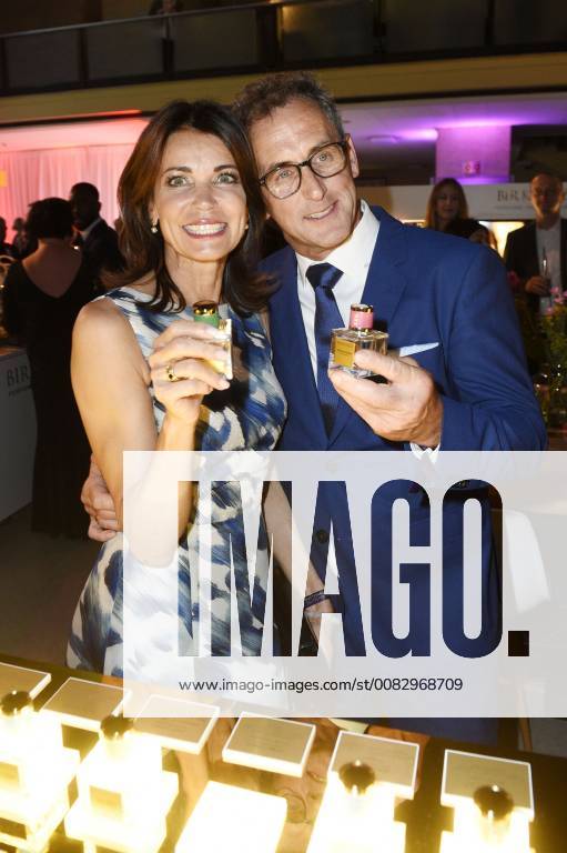 Gerit Kling with husband Wolfram Becker at the Aftershow Party after the 26 awarding of the German Perfume Award Duftstars 2018 at Tempelhof Airport Berlin 25 04 2018 Foto:xF.xFuturexImage