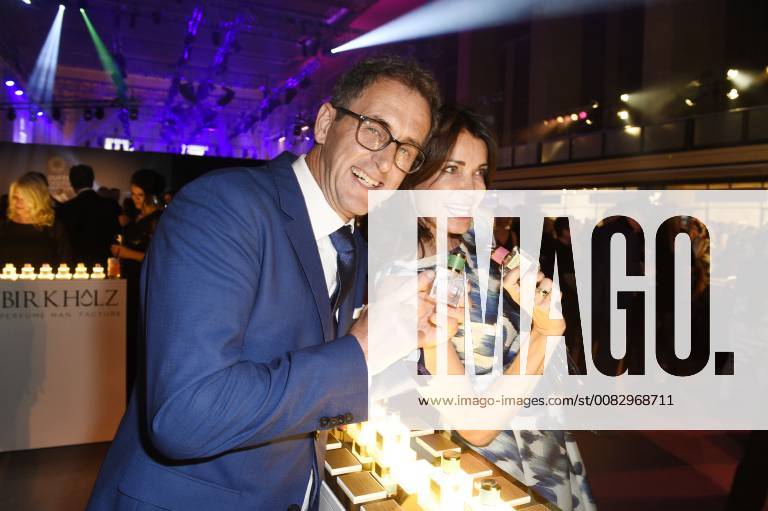 Gerit Kling with husband Wolfram Becker at the Aftershow Party after the 26 awarding of the German Perfume Award Duftstars 2018 at Tempelhof Airport Berlin 25 04 2018 Foto:xF.xFuturexImage