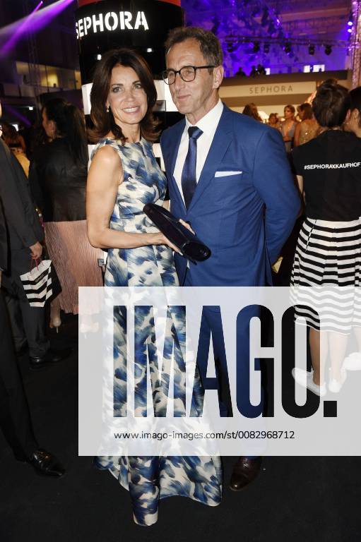 Gerit Kling with husband Wolfram Becker at the Aftershow Party after the 26 awarding of the German Perfume Award Duftstars 2018 at Tempelhof Airport Berlin 25 04 2018 Foto:xF.xFuturexImage