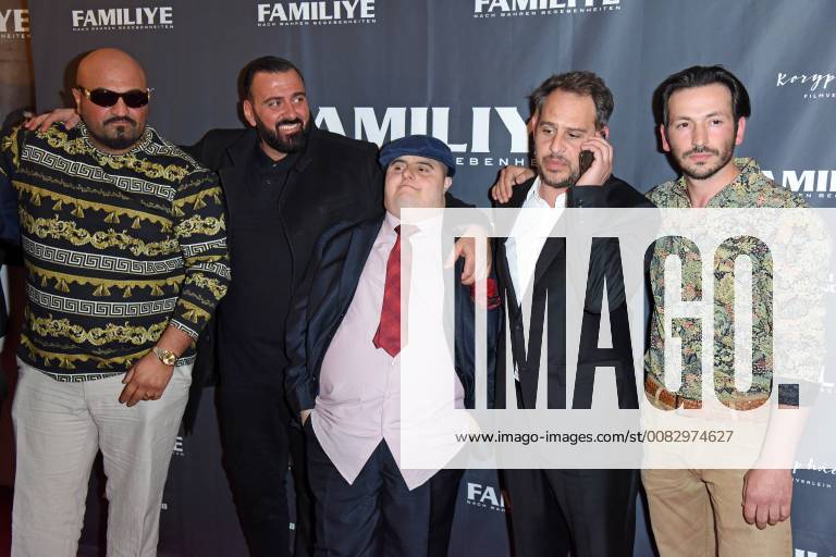 Xatar Kubilay Sarikaya Muhammed Kirtan Moritz Bleibtreu Arnel Taci at the premiere of the movie Familiye at Cinemaxx on Potsdamer Platz in Berlin on 26 04 2018