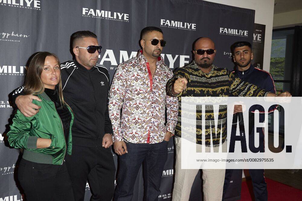 Schwesta Ewa SAMY SSIO Xatar and Eno 183 Premiere FAMILY in Berlin on 26 04 2018 Premiere FAMILY