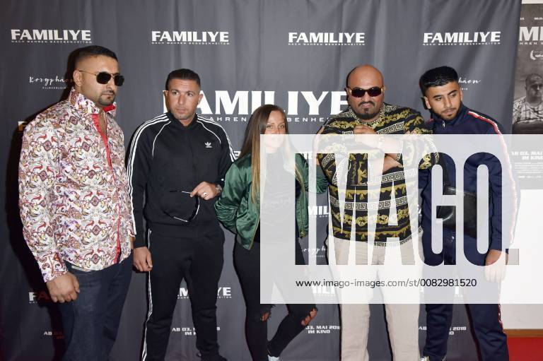 Ssio Samy Schwesta Ewa Xatar and Eno at the premiere of the movie Familiye at Cinemaxx Potsdamer Platz Berlin 26 04 2018 Foto:xN.xKubelkax xFuturexImage