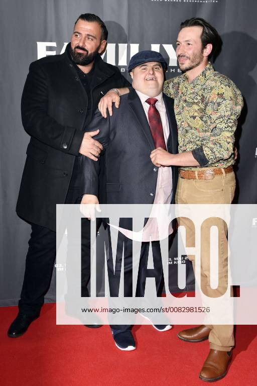 Kubilay Sarikaya Muhammed Kirtan and Arnel Taci at the premiere of the movie Familiye at Cinemaxx Potsdamer Platz Berlin 26 04 2018 Foto:xN.xKubelkax xFuturexImage