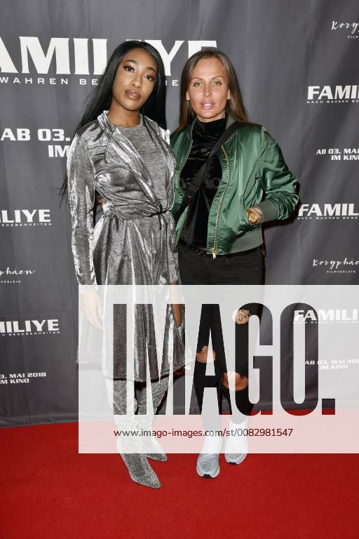 Schwesta Ewa with accompaniment at the premiere of the movie Familiye at Cinemaxx Potsdamer Platz Berlin 26 04 2018 Foto:xN.xKubelkax xFuturexImage