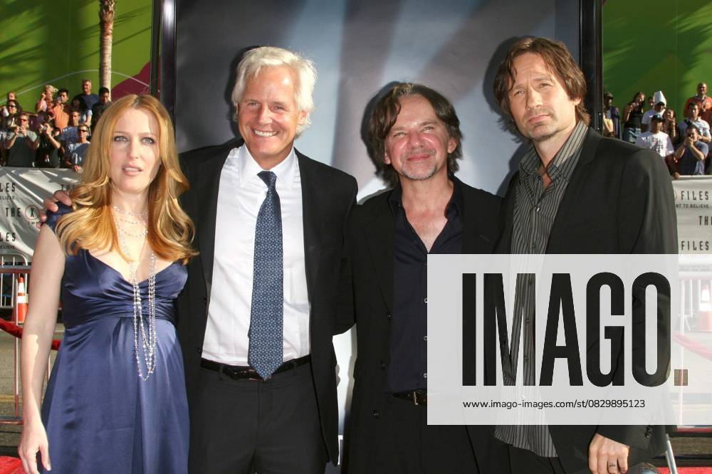 The X-Files: I want To Believe Los Angeles Premiere Jul 23, 2008 - Los Angeles, California, USA - Actress GILLIAN ANDERSON, Director Creator CHRIS CARTER, Writer FRANK SPOTNITZ and Actor DAVID DUCHOVNY at the The X-Files: I want To Believe Los Angeles Premiere held at Grauman s Chinese Theater, Hollywood
