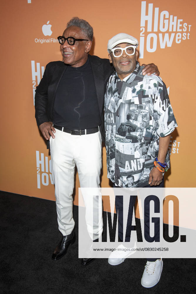(L-R) Giancarlo Esposito and Spike Lee attend the Highest 2 Lowest New York Premiere at Brooklyn Academy of Music. New York United States - ZUMAs197 20250811_aaa_s197_192
