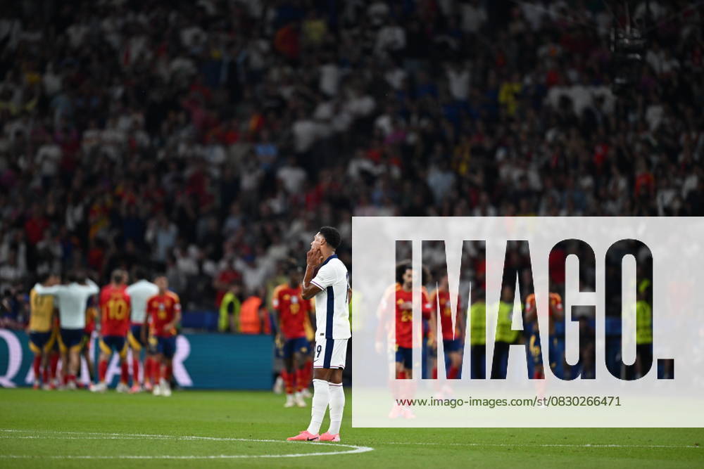 Spain v England: Final - UEFA EURO 2024 BERLIN, GERMANY - JULY 14: Ollie Watkins (19) of England reacts during the UEFA EURO 2024 final match between Spain and England at Olympiastadion in Berlin, Germany on July 14, 2024. Berlin Germany. Editorial use only. Please get in touch for any other usage.