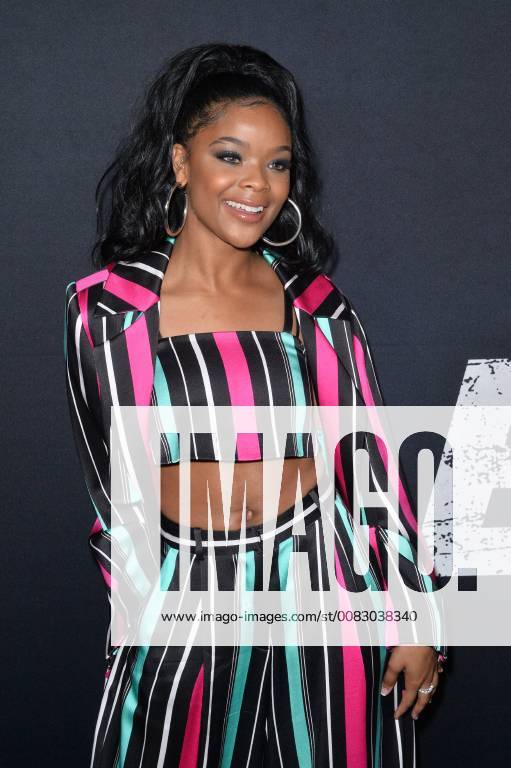Cast member Ajiona Alexus attends the special screening of the motion picture thriller Breaking In at the ArcLight Cinema Dome in the Hollywood section of Los Angeles on May 1, 2018. Storyline: A woman fights to protect her family during a home invasion. LAP2018050120 JIMxRUYMEN