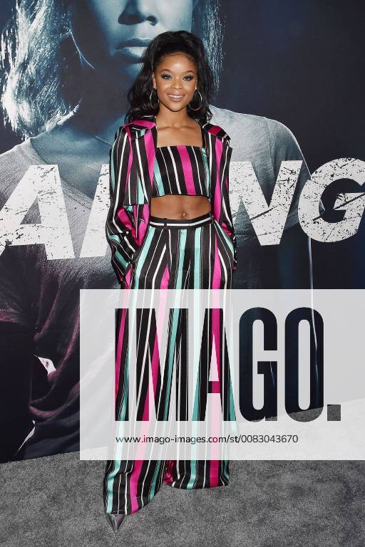 Ajiona Alexus at the Breaking In Film Premiere on 1 05 2018 in Hollywood Los Angeles Breaking In Movie Premiere in Hollywood Los Angeles 2018