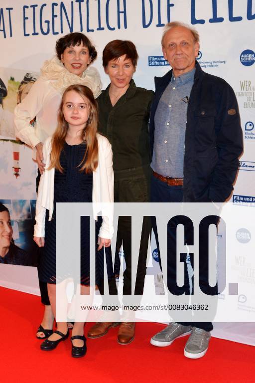Who actually invented love Premiere on 02 05 2018 in the Lichtburg in Essen Meret Becker Annalee Ranft Kerstin Polte Karl Kranzkowski at the premiere of Who actually invented love on 02 05 2018 in the Lichtburg in Essen