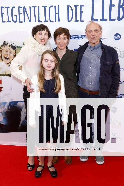 Meret Becker Annalee Ranft Kerstin Polte and Karl Kranzkowski at the premiere of the movie Who invented love in the Lichtburg Essen 02 05 2018 Foto:xC.xFuturexImage