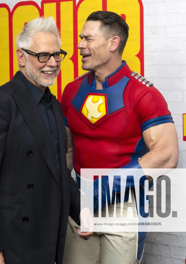 James Gunn and John Cena attend the HBO Max Original Series of Peacemaker Season 2. Held at AMC Lincoln Square in New York. Zuma Press. August 13, 2025. New York United States - ZUMAp281 20250814_zea_p281_064