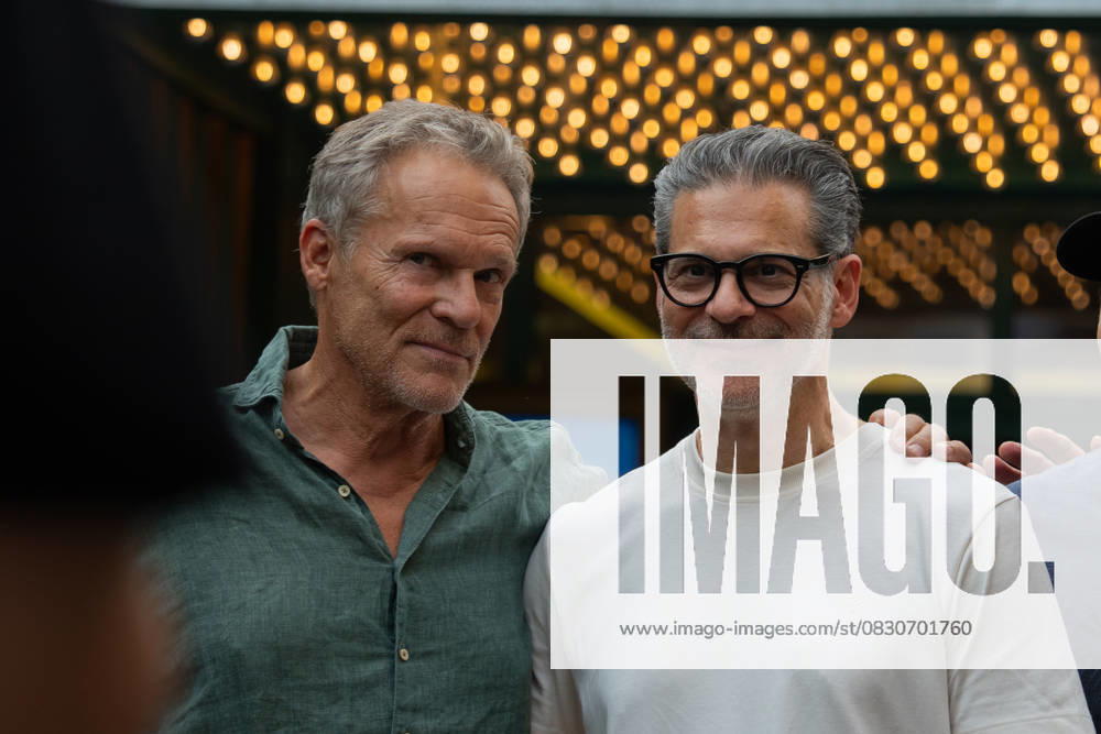 Cinema premiere, Manitous Canoe, Michael Bully Herbig, Rick Kavanian, Christian Tramitz, film premiere, Europa Park, Voltron 4D, red carpet, film launch, comedy, western parody, Bullyparade, actor, director, screenwriter, press event, summer vacatio