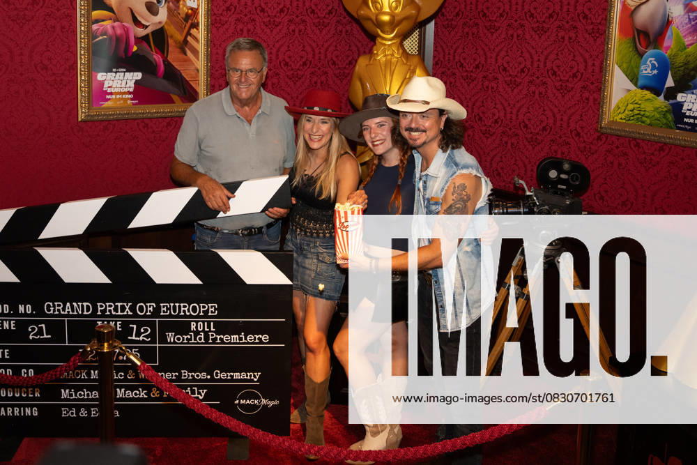 Cinema premiere, Manitous Canoe, Michael Bully Herbig, Rick Kavanian, Christian Tramitz, film premiere, Europa Park, Voltron 4D, red carpet, film launch, comedy, western parody, Bullyparade, actor, director, screenwriter, press event, summer vacatio
