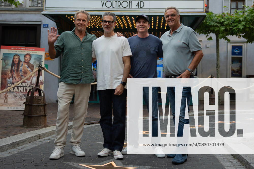 Cinema premiere, Manitous Canoe, Michael Bully Herbig, Rick Kavanian, Christian Tramitz, film premiere, Europa Park, Voltron 4D, red carpet, film launch, comedy, western parody, Bullyparade, actor, director, screenwriter, press event, summer vacatio