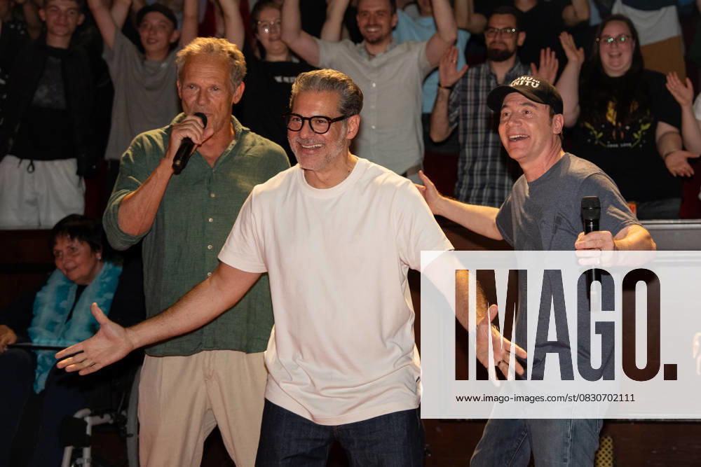 Cinema premiere, Manitous Canoe, Michael Bully Herbig, Rick Kavanian, Christian Tramitz, film premiere, Europa Park, Voltron 4D, red carpet, film launch, comedy, western parody, Bullyparade, actor, director, screenwriter, press event, summer vacatio