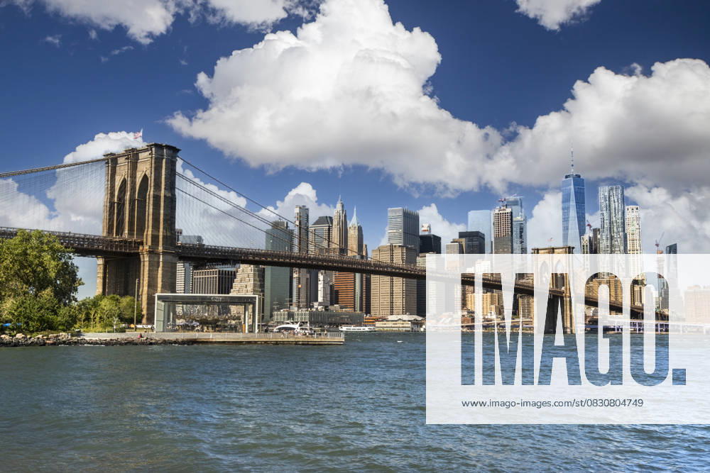 New York Brooklyn Bridge over East River from DUMBO area United States, New York, New York CR_KSWG250816-1807435-01
