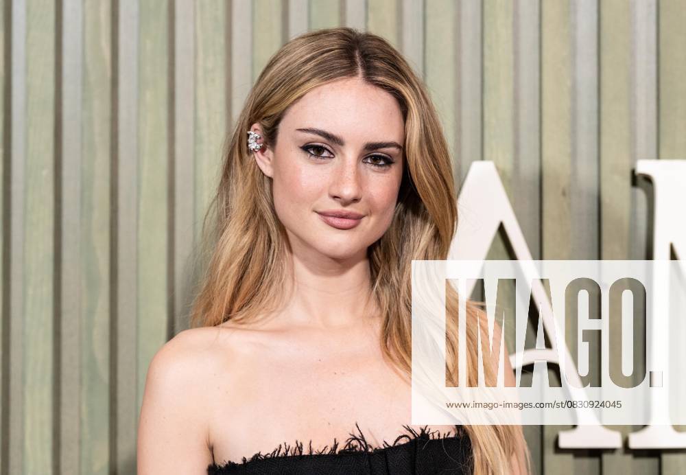 Grace Van Patten wearing dress by Prada attends premiere by HULU of The twisted tail of Amanda Knox at Historical Society in New York, NY on August 19, 2025 Bronx USA - ZUMAr339 20250819_znp_r339_006