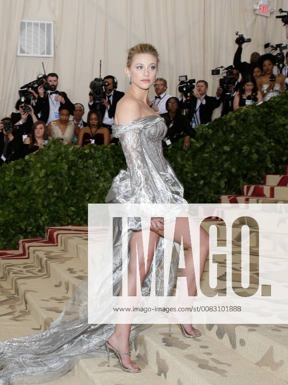 Lili Reinhart arrives on the red carpet at The Metropolitan Museum of Art s Costume Institute Benefit Heavenly Bodies: Fashion and the Catholic Imagination at Metropolitan Museum of Art in New York City on May 7, 2018. NYP20180507238 JOHNxANGELILLO