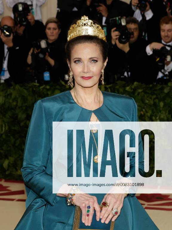 Lynda Carter arrives on the red carpet at The Metropolitan Museum of Art s Costume Institute Benefit Heavenly Bodies: Fashion and the Catholic Imagination at Metropolitan Museum of Art in New York City on May 7, 2018. NYP20180507249 JOHNxANGELILLO