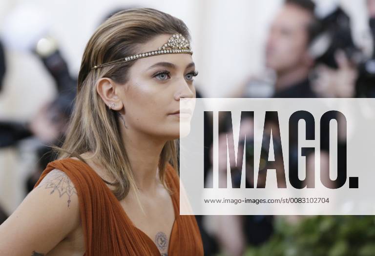Paris Jackson arrives on the red carpet at The Metropolitan Museum of Art s Costume Institute Benefit Heavenly Bodies: Fashion and the Catholic Imagination at Metropolitan Museum of Art in New York City on May 7, 2018. NYP20180507765 JOHNxANGELILLO