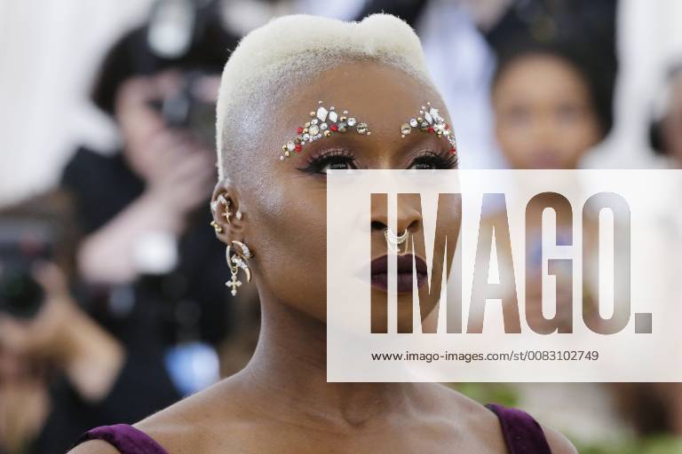 Cynthia Erivo arrives on the red carpet at The Metropolitan Museum of Art s Costume Institute Benefit Heavenly Bodies: Fashion and the Catholic Imagination at Metropolitan Museum of Art in New York City on May 7, 2018. NYP20180507827 JOHNxANGELILLO