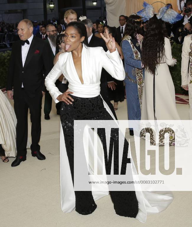 Tiffany Haddish arrives on the red carpet at The Metropolitan Museum of Art s Costume Institute Benefit Heavenly Bodies: Fashion and the Catholic Imagination at Metropolitan Museum of Art in New York City on May 7, 2018. NYP20180507722 JOHNxANGELILLO