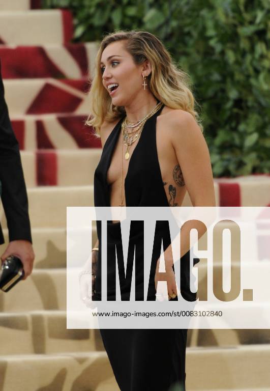 NEW YORK, NY - MAY 7: Miley Cyrus at the Heavenly Bodies: Fashion & The Catholic Imagination Costume Institute Gala on May 7, 2018 in New York City.