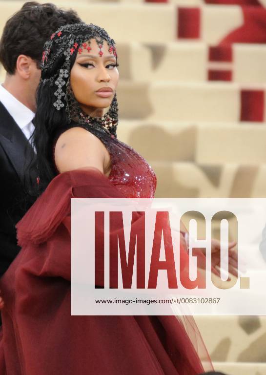 NEW YORK, NY - MAY 7: Nicki Minaj at the Heavenly Bodies: Fashion & The Catholic Imagination Costume Institute Gala on May 7, 2018 in New York City.