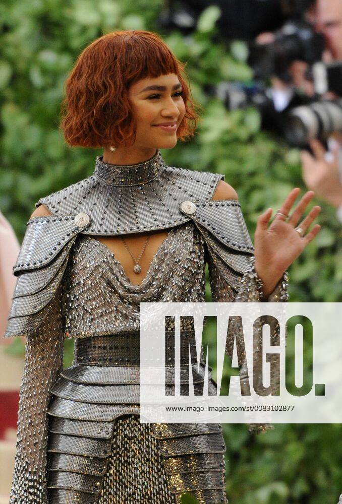 NEW YORK, NY - MAY 7: Zendaya at the Heavenly Bodies: Fashion & The Catholic Imagination Costume Institute Gala on May 7, 2018 in New York City.