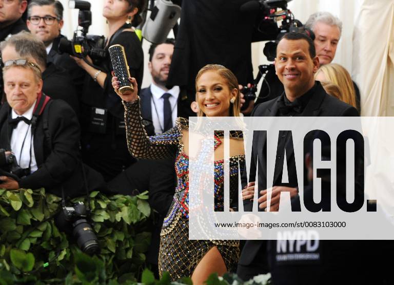 NEW YORK, NY - MAY 7: Jennifer Lopez and Alex Rodriguez at the Heavenly Bodies: Fashion & The Catholic Imagination Costume Institute Gala on May 7, 2018 in New York City.