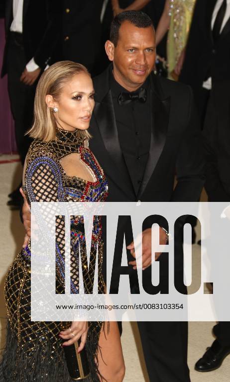 New York City, New York, U.S. - JENNIFER LOPEZ and ALEX RODRIGUEZ attend the Costume Institute Benefit celebrating the opening of Heavenly Bodies: Fashion and the Catholic Imagination exhibit held at at The Metropolitan Museum of Art. New York City U.S. - ZUMAk03_ 20180507_zaf_k03_569