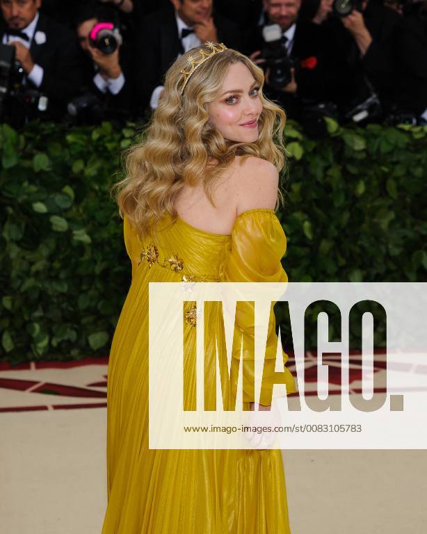 New York, NY, U.S. - 07 May 2018 - New York, New York - Amanda Seyfried. 2018 Metropolitan Museum of Art Costume Institute Gala: Heavenly Bodies: Fashion and the Catholic Imagination. Photo Credit: Christopher Smith AdMedia New York U.S. - ZUMAa123 20180507_zaa_a123_324