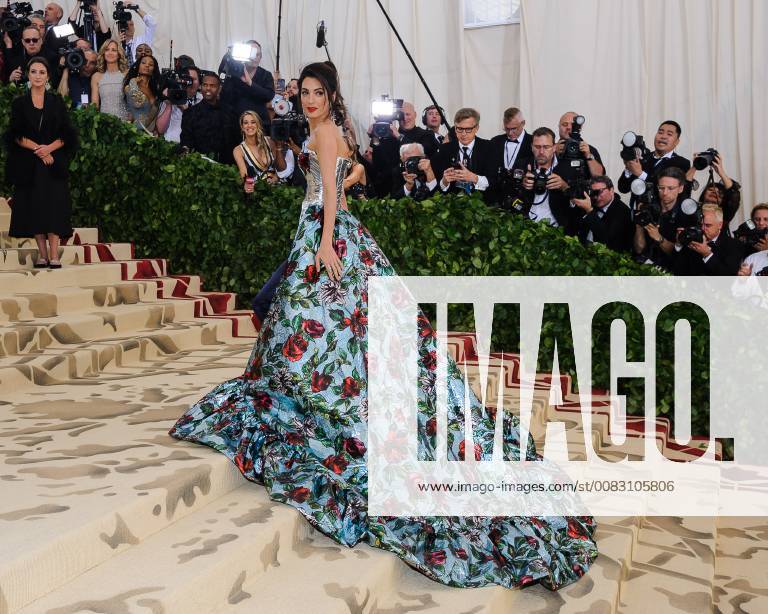 New York, NY, U.S. - 07 May 2018 - New York, New York - Amal Clooney. 2018 Metropolitan Museum of Art Costume Institute Gala: Heavenly Bodies: Fashion and the Catholic Imagination. Photo Credit: Christopher Smith AdMedia New York U.S. - ZUMAa123 20180507_zaa_a123_311