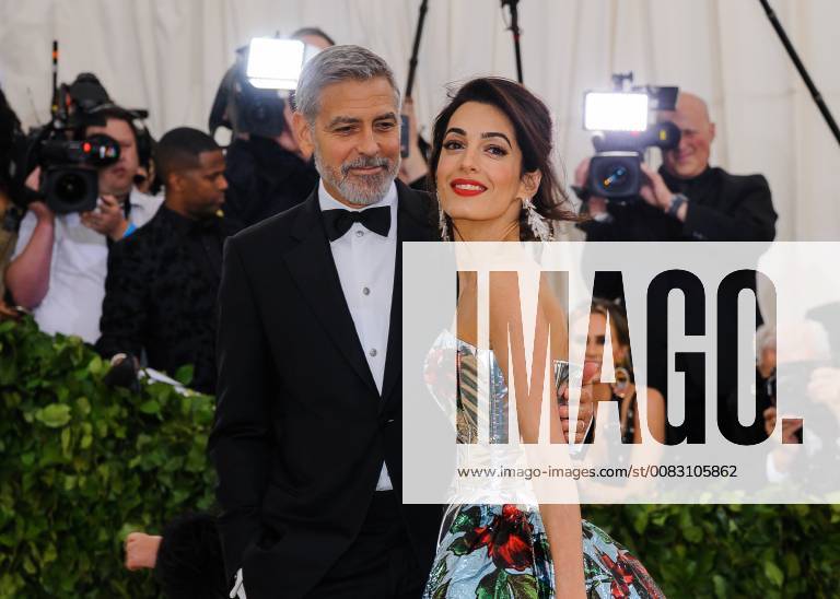 New York, NY, U.S. - 07 May 2018 - New York, New York - George Clooney, Amal Clooney. 2018 Metropolitan Museum of Art Costume Institute Gala: Heavenly Bodies: Fashion and the Catholic Imagination. Photo Credit: Christopher Smith AdMedia New York U.S. - ZUMAa123 20180507_zaa_a123_330