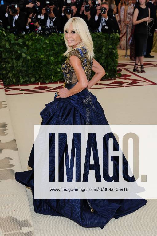New York, NY, U.S. - 07 May 2018 - New York, New York - Donatella Versace. 2018 Metropolitan Museum of Art Costume Institute Gala: Heavenly Bodies: Fashion and the Catholic Imagination. Photo Credit: Christopher Smith AdMedia New York U.S. - ZUMAa123 20180507_zaa_a123_308