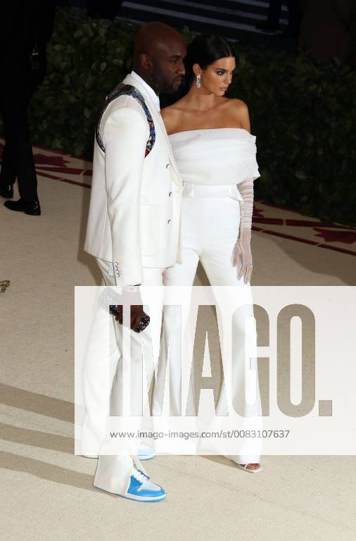 New York City, New York, U.S. - Designer VIRGIL ABLOH and KENDALL JENNER attend the Costume Institute Benefit celebrating the opening of Heavenly Bodies: Fashion and the Catholic Imagination exhibit held at at The Metropolitan Museum of Art. New York City U.S. - ZUMAk03_ 20180507_zaf_k03_907