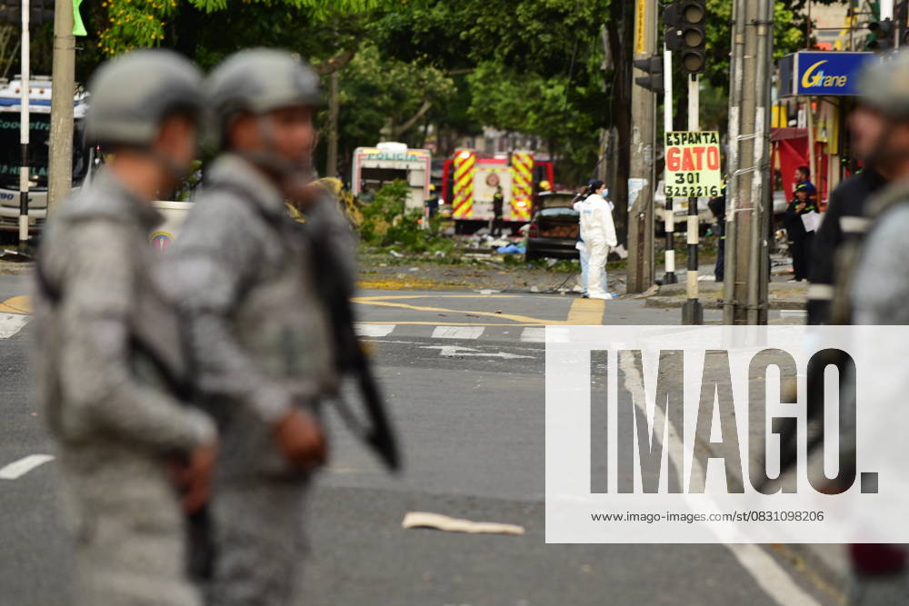 Colombia rocked by two attacks leaving 13 dead CALI, COLOMBIA - AUGUST 21: A view of the area affected by the explosion near the Marco Fidel Suarez Military Aviation School, in Cali, Colombia, on August 21, 2025. Colombia was rocked by two separate attacks Thursday that left at least 13 people dead and dozens injured. In the western city of Cali, a vehicle bomb targeted the Marco Fidel Suarez Military Aviation School. Cali Mayor Alejandro Eder said that preliminary reports indicated that at least five people were killed and 36 were injured. Edwin Rodriguez Pipicano Anadolu Cali Colombia. Editorial use only. Please get in touch for any other usage.