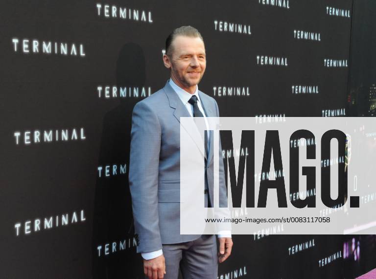 Hollywood, California, U.S. - Simon Pegg attends The Los Angeles Premiere of TERMINAL held at the Arclight Theater in Hollywood, California on May 8, 2018. 2018 Hollywood U.S. - ZUMAl86_ 20180508_zaf_l86_030