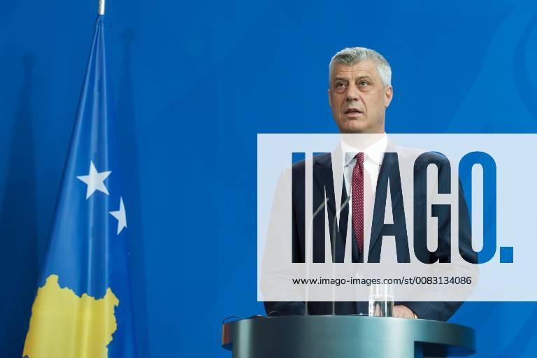 Berlin Merkel welcomes Hashim Thaci President of the Republic of Kosovo Hashim Thaci Chancellor Merkel welcomes the President of the Republic of Kosovo Hashim Thaci