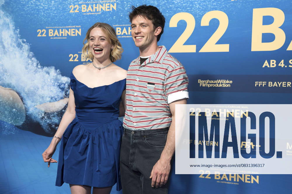Luna Wedler and Jannis Niewöhner at the premiere of the movie 22 Bahnen in the Astor Film Lounge at Arri Munich, 24 08 2025 Foto:xN.xKolinzx xFuturexImagex bahnen_5847