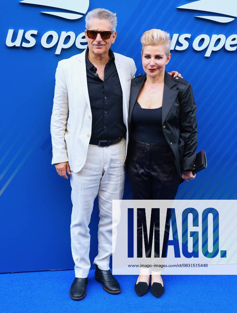 Celebs at the US Open 2025 - Arrival Michael Imperioli and Victoria Imperioli arrive at the US Open, USTA Billie Jean King National Tennis Center in New York on August 25, 2025. Photo by Charles Guerin ABACAPRESS.COM New York City NY United Arab Emirates